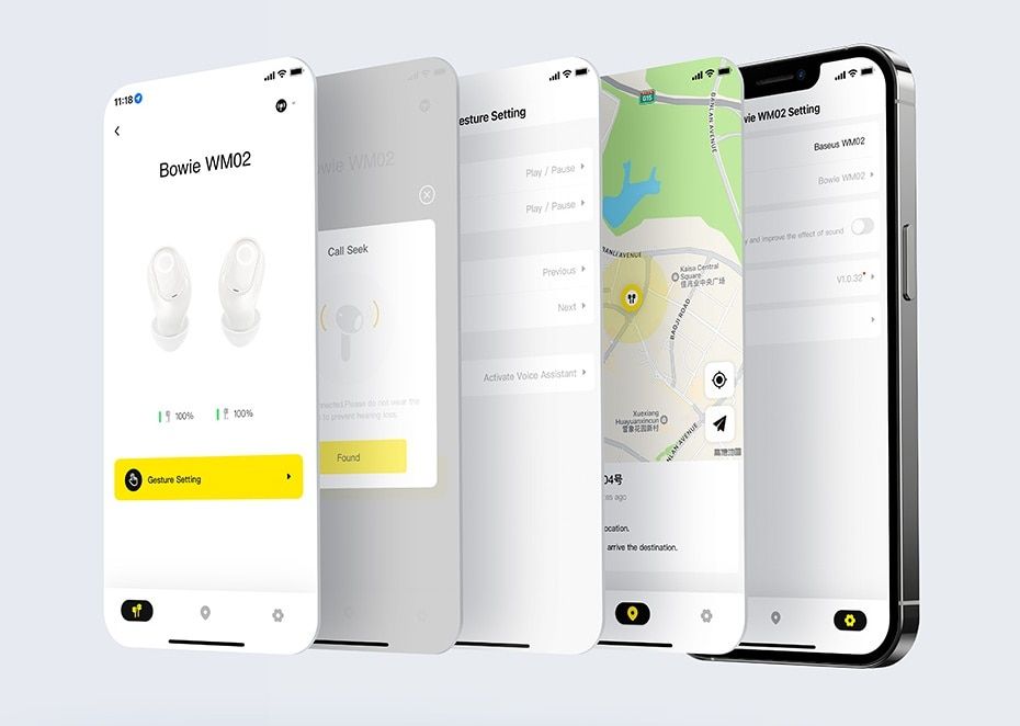 سماعات الأذن اللاسلكية Baseus WM02 – TWS Bluetooth 5.3، عمر بطارية 25 ساعة، تصميم مريح