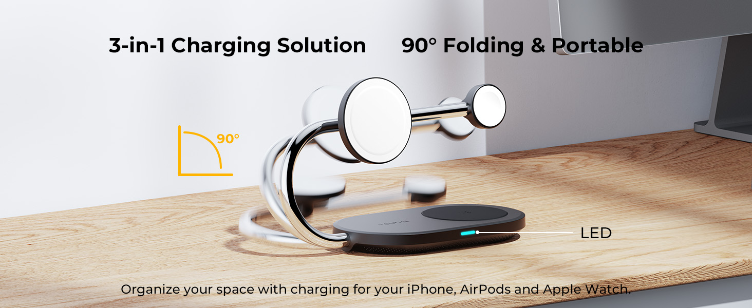 محطة شحن Voltme MagPak اللاسلكية 3