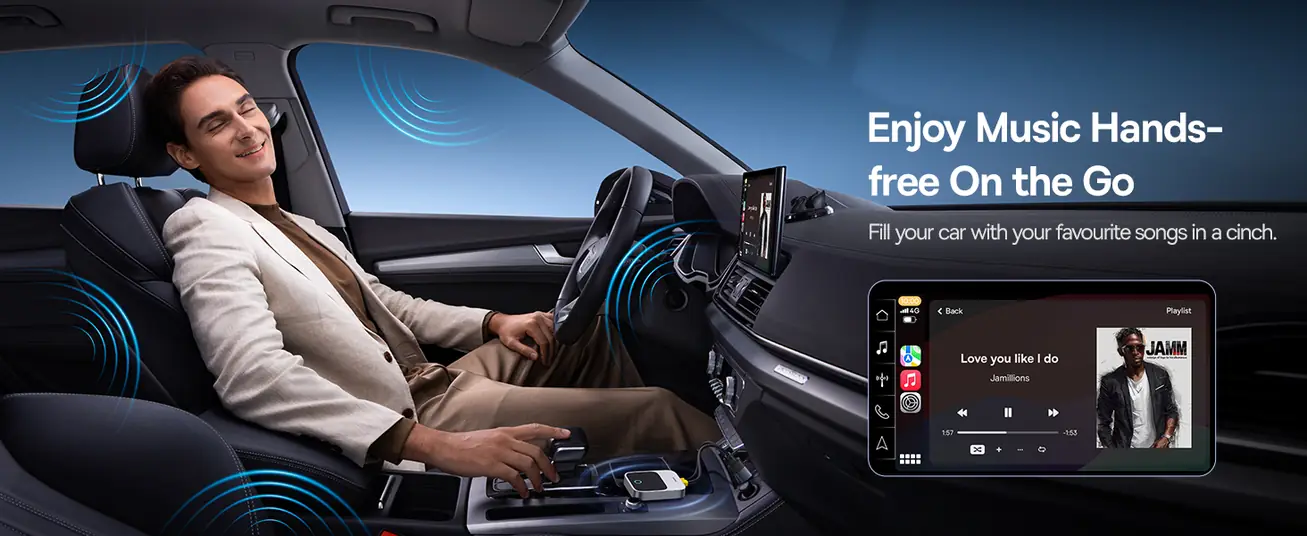 محول CarPlay اللاسلكي من Baseus Prime Trip Safe Journey لهاتف iPhone