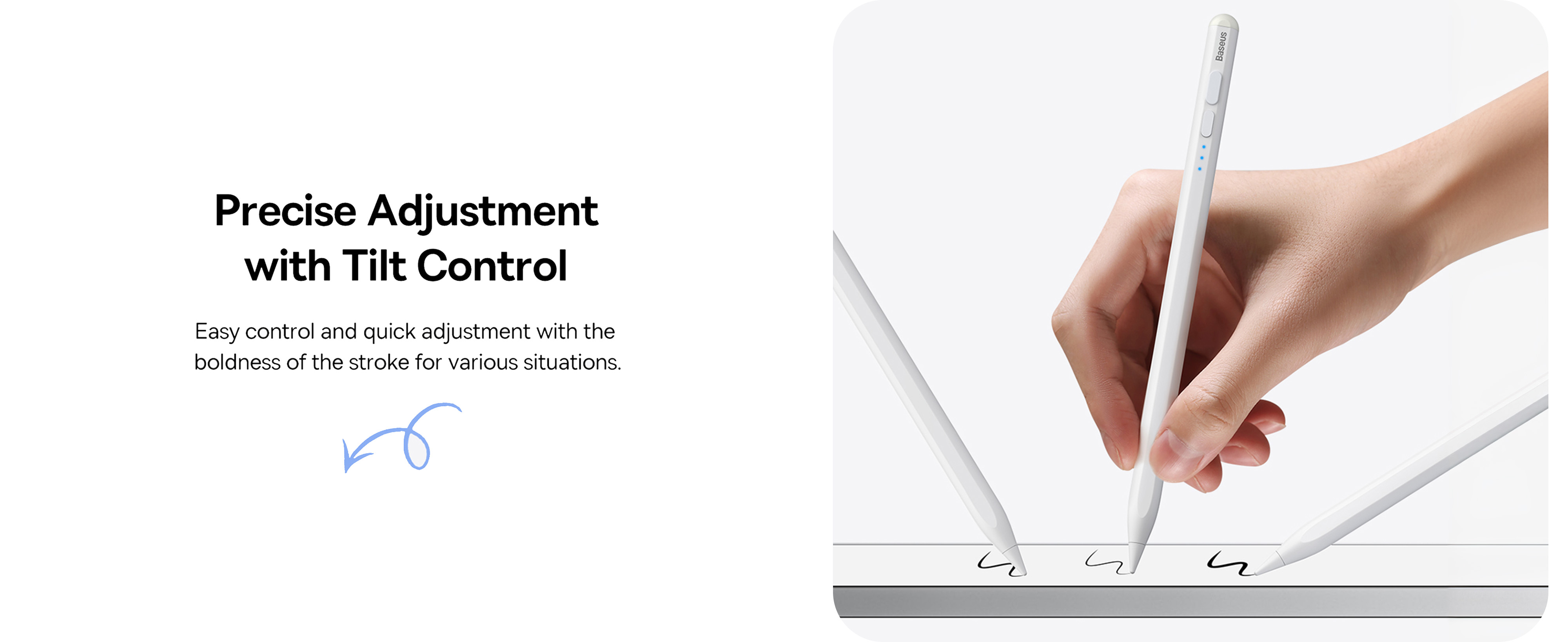 Baseus Smooth Writing 2 Series Stylus with LED Indicators – Magnetic Charging, Palm Rejection – For iPad Mini 6, Air 4/5, Pro 0–6 Series
