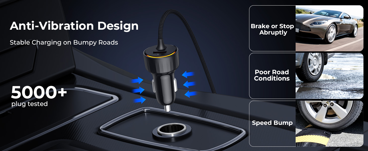 شاحن سيارة فولت مي 49.5 واط USB