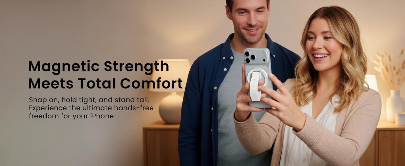 حامل وحلقة BRAVE MagSafe بعلم الإمارات مع مسند 360° دوار لهواتف iPhone 17/16/15