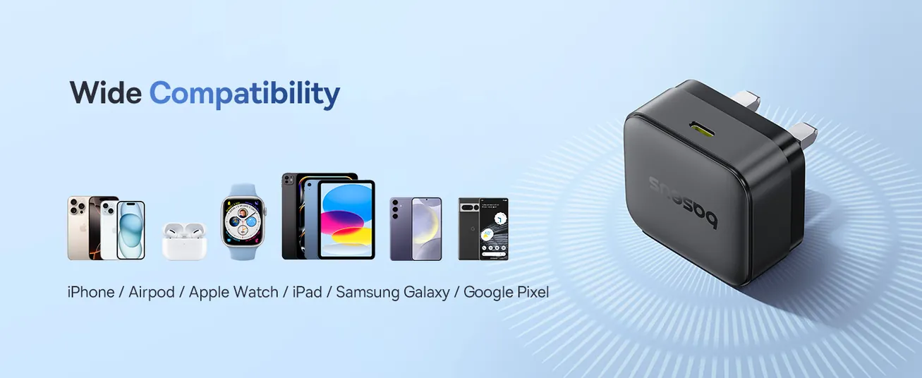 شاحن الحائط Baseus Palm بقوة 30 واط PD ومنفذ USB