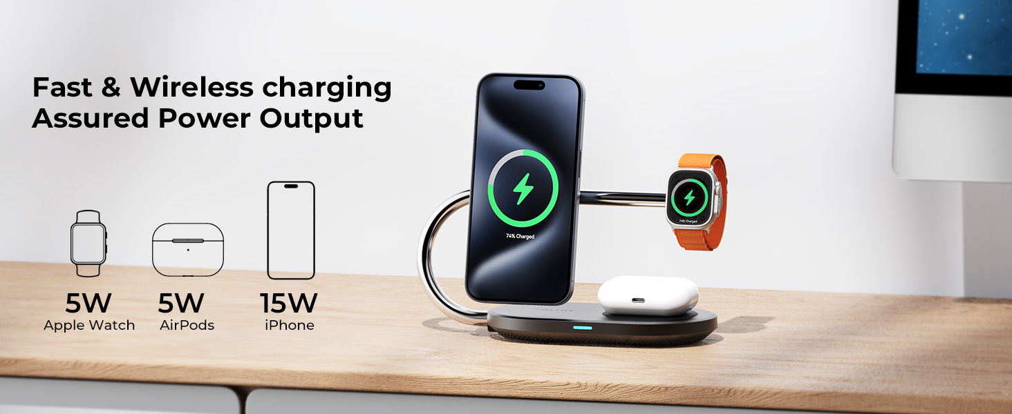 محطة شحن Voltme MagPak اللاسلكية 3