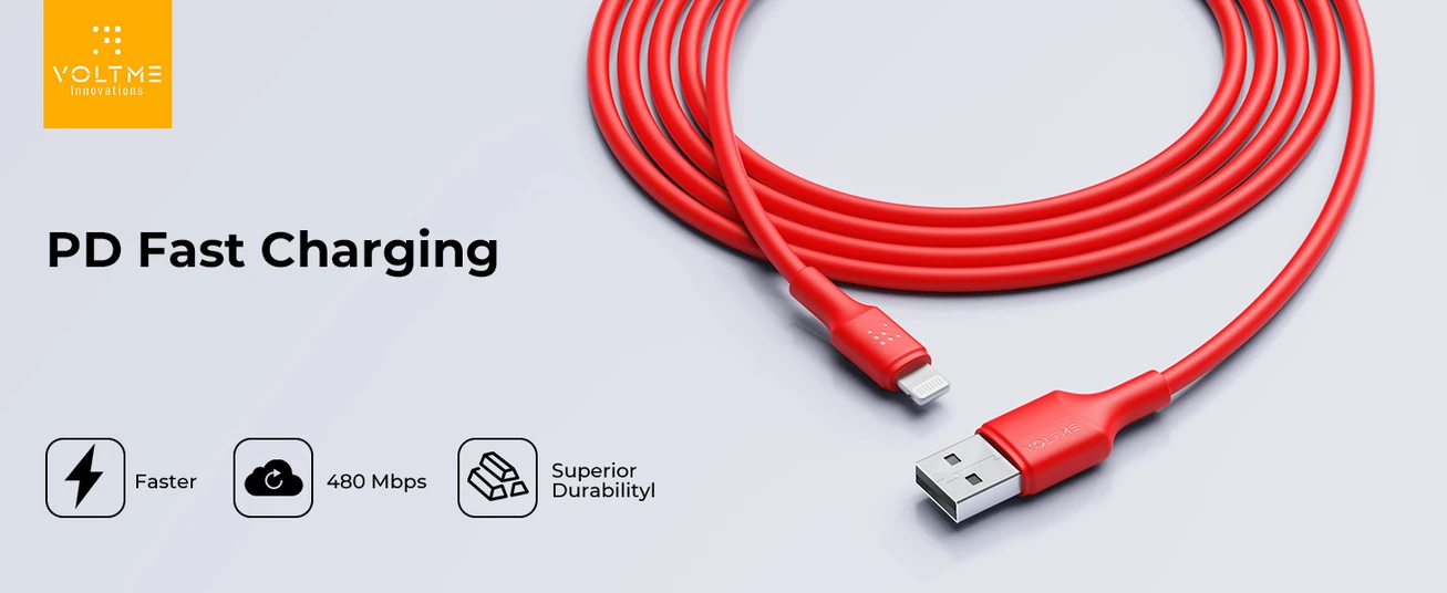 كابل Voltme Powerlink EDC Series USB A إلى Lightning