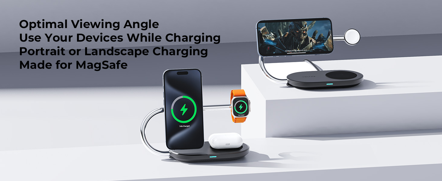 محطة شحن Voltme MagPak اللاسلكية 3