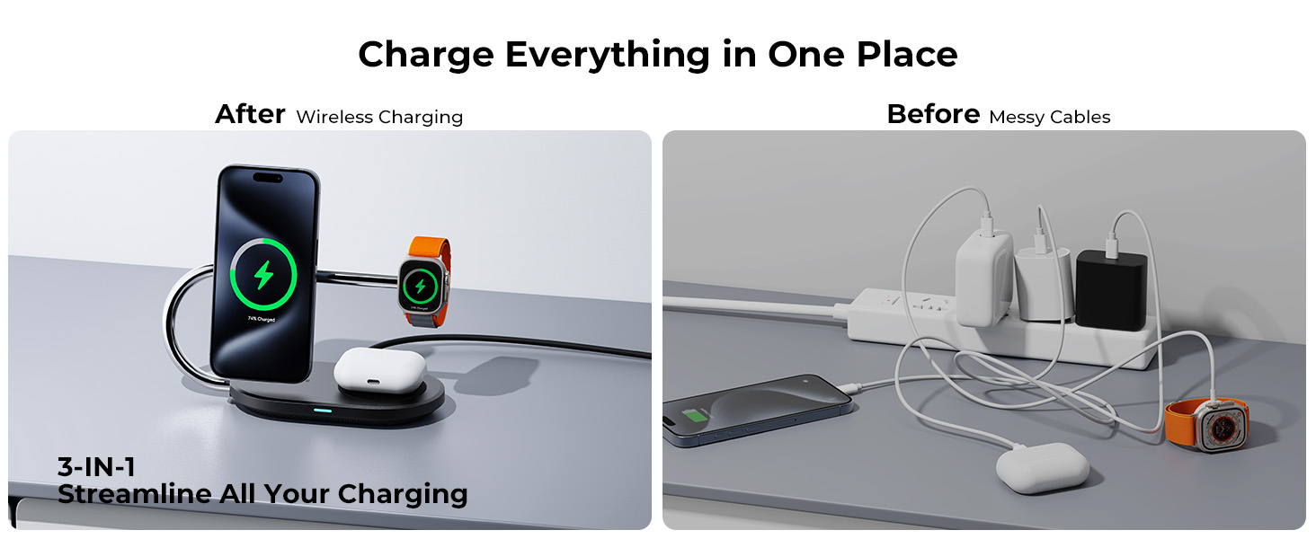 محطة شحن Voltme MagPak اللاسلكية 3